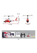 Syma S111G RC Helicopter – 3‑Channel Remote Control Toy with Gyro, LED Lights & USB Charge