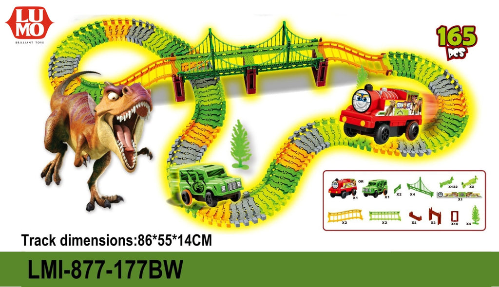Dinosaur Electric Rail Adventure – Roaring Train Set for Kids!