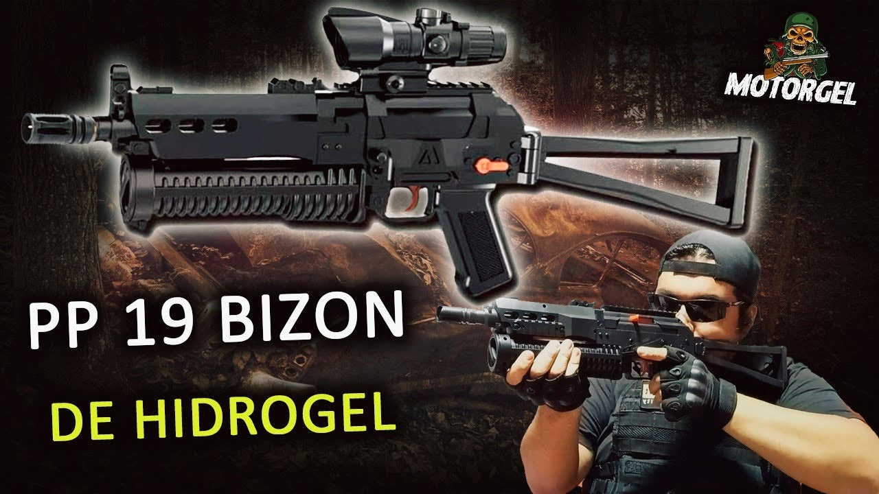PP-19 Bizon Toy Gel Blaster Gun – Automatic Water Gel Ball Blaster with Drum Magazine