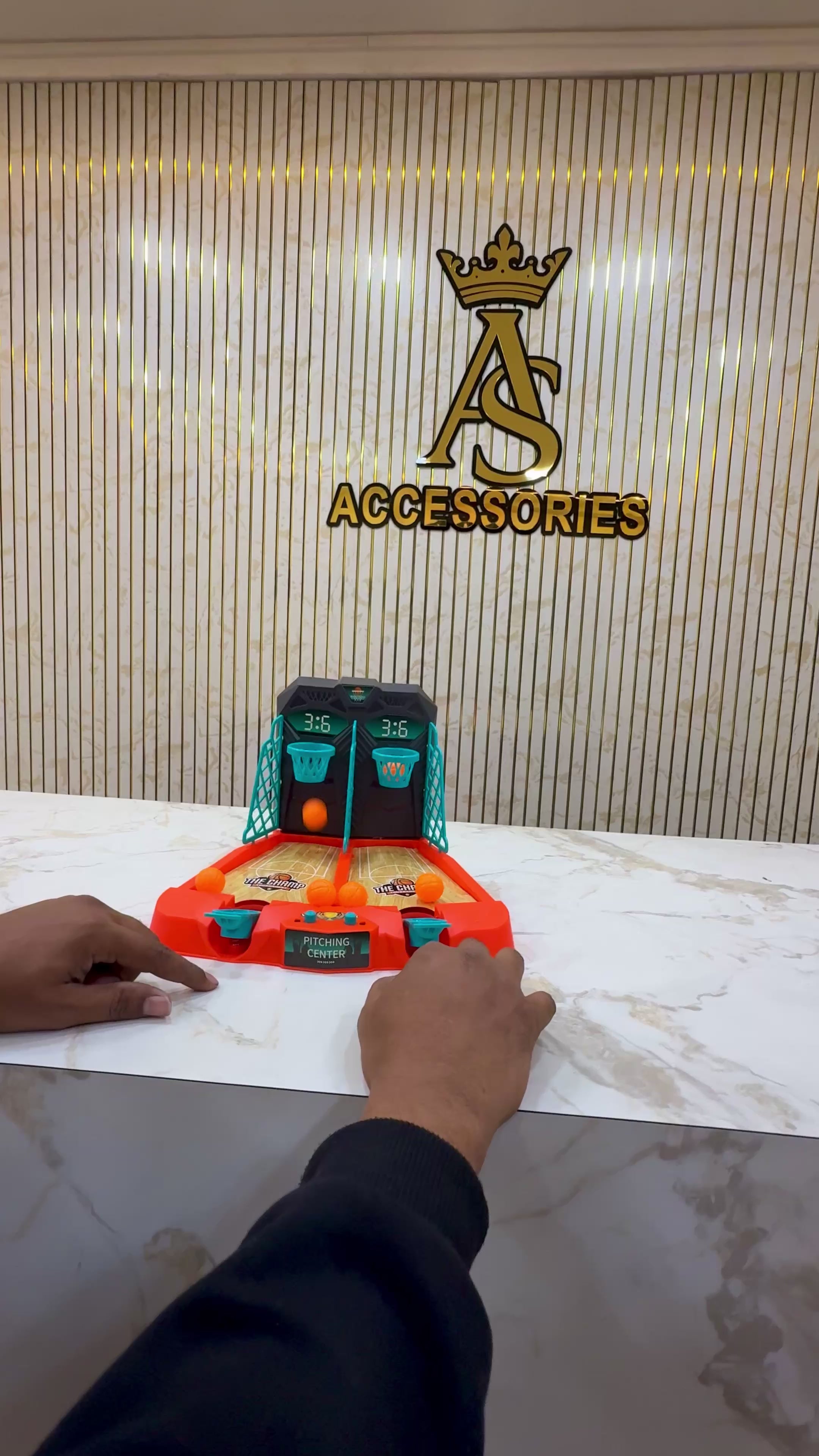 2-Player Mini Basketball Arcade Game – Indoor Tabletop Shooting Challenge Toy for Kids & Family